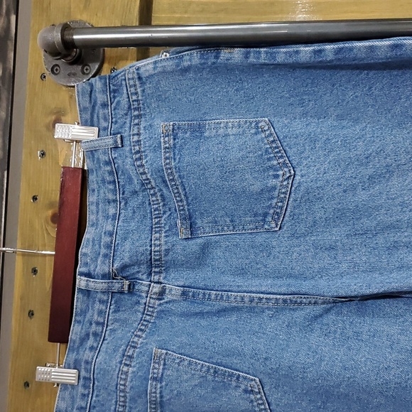 WIDE LEG DENIM BLUE JEANS SIZE 12 - Picture 4 of 7